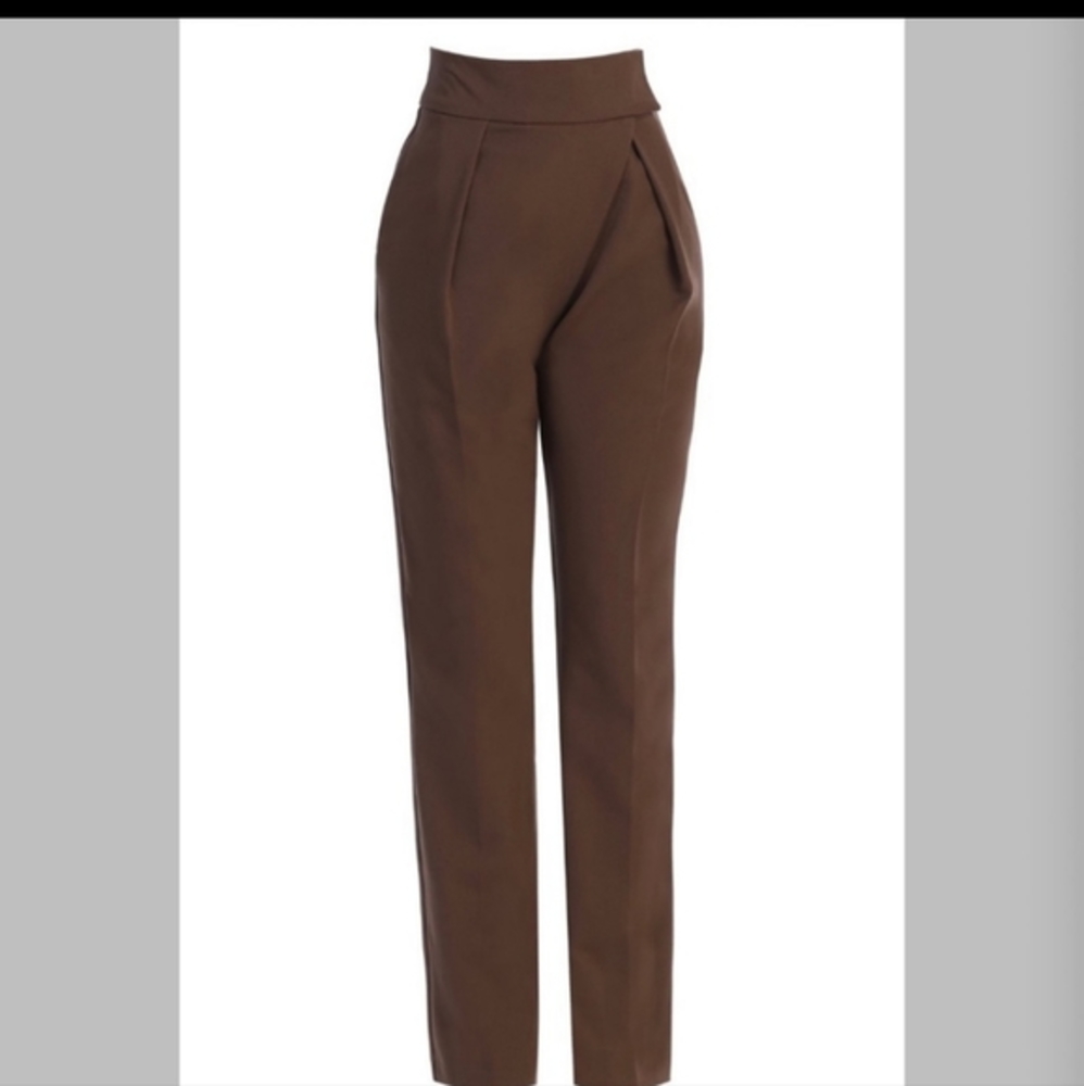 Nwt jluxlabel alaia pants trousers M chocolate brown